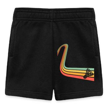 Badminton Federball - Baby Shorts - Schwarz - Vorne