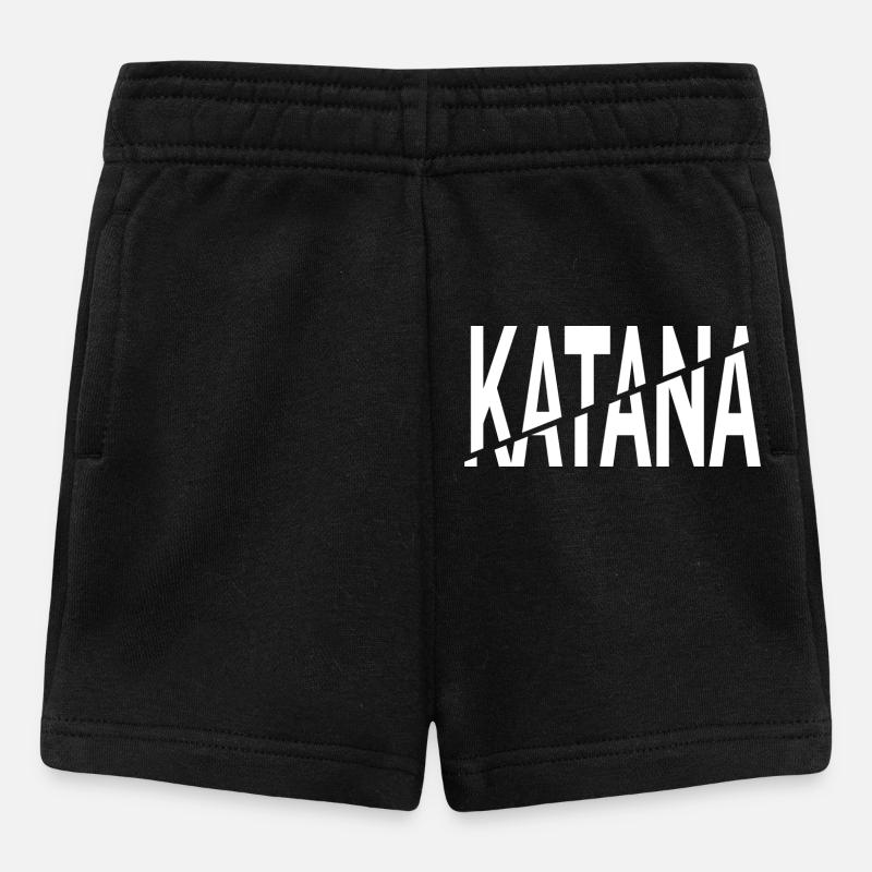 Katana-Schnitt - Baby Shorts - Schwarz
