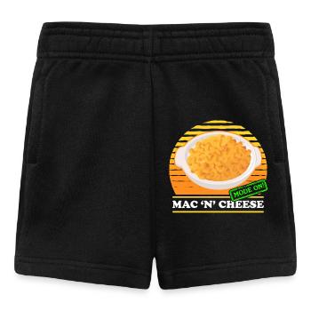 Makkaroni mit Käse Mac and Cheese Geschenk - Baby Shorts - Schwarz - Vorne