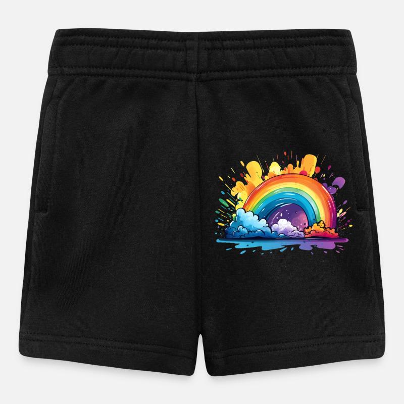 Your Rainbow - Baby Shorts - black