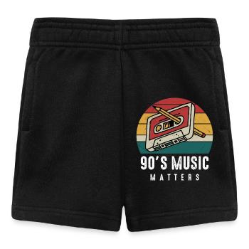 90s Music Matters-Musik Geschenkidee-Party Apparel - Baby Shorts - Schwarz - Vorne