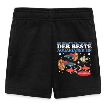 Aquarium Aquaristik Aquarianer Zierfisch Geschenk - Baby Shorts - Schwarz - Vorne