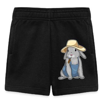 Ferme de blé Éleveur de Lapins - Short Bébé - noir - Devant