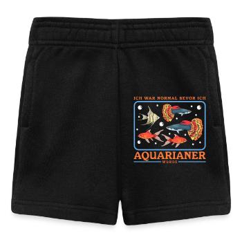Aquarium Aquaristik Aquarianer Zierfisch Geschenk - Baby Shorts - Schwarz - Vorne