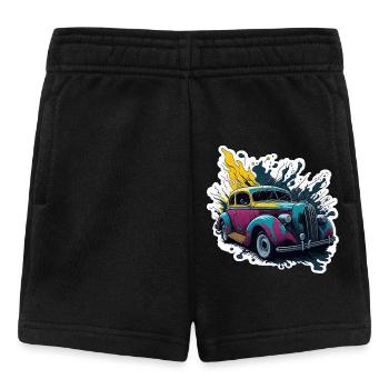 Farbiger Oldtimer Spritzer - Baby Shorts - Schwarz - Vorne