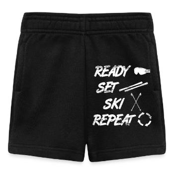 Dire skieur - Short Bébé - noir - Devant