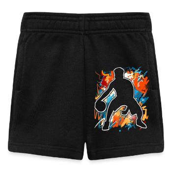 Basketball Basketballer - Baby Shorts - Schwarz - Vorne