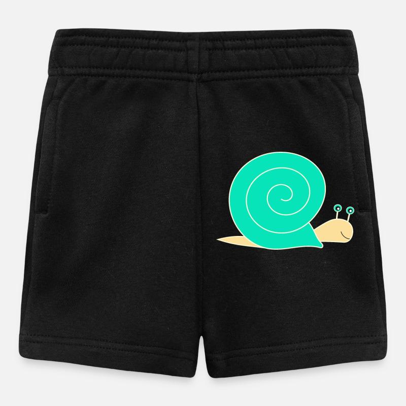 Schnecke - Baby Shorts - Schwarz