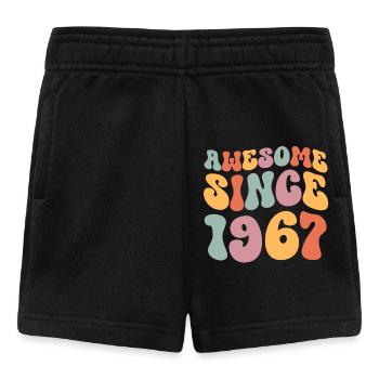 1967 Jahrgang Geburtstag Groovy Vintage Retro - Baby Shorts - Schwarz - Vorne