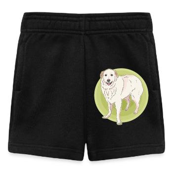 Pyrenean Mountain Dog Dog Dog Owner Gift - Baby Shorts - black - Front