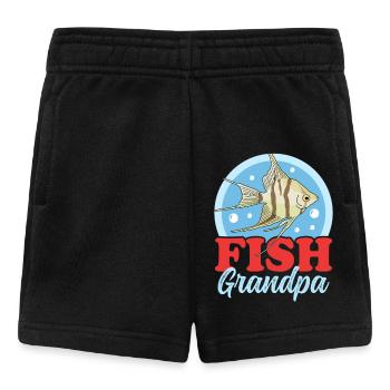 Aquarium Aquaristics Aquarist Grandpa Gift - Baby Shorts - black - Front