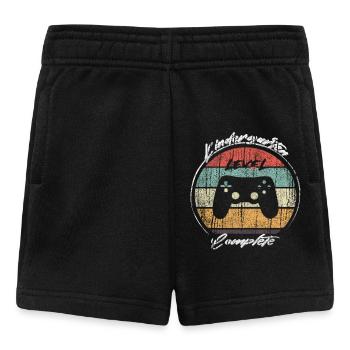 Kindergarten Level Complete Gamer - Baby Shorts - Schwarz - Vorne