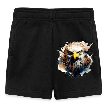 Aigle royal Fauconnier Chasseur Désert Aigle à queue blanche - Short Bébé - noir - Devant