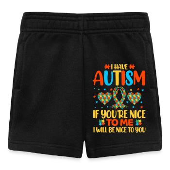 Autisme Autiste - Short Bébé - noir - Devant