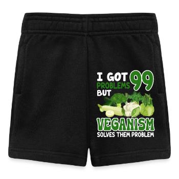Vegan Veganismus - Baby Shorts - Schwarz - Vorne