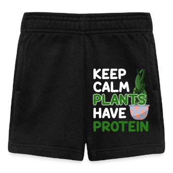 Vegan Veganismus - Baby Shorts - Schwarz - Vorne