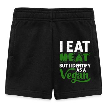 Vegan Veganismus - Baby Shorts - Schwarz - Vorne