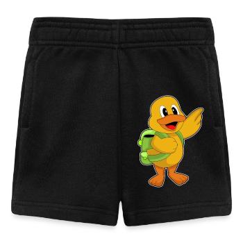 Ente Schüler Rucksack Schule - Baby Shorts - Schwarz - Vorne