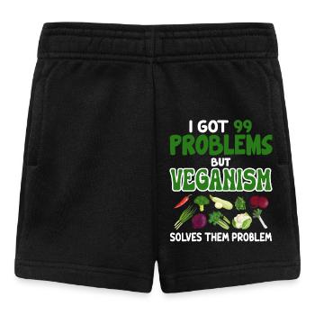 Vegan Veganismus - Baby Shorts - Schwarz - Vorne