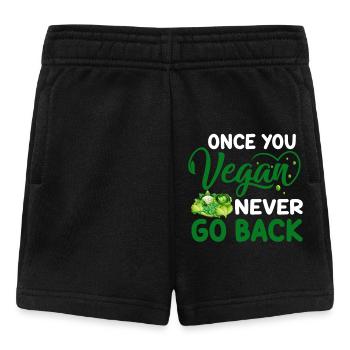Vegan Veganismus - Baby Shorts - Schwarz - Vorne