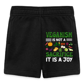 Vegan Veganismus - Baby Shorts - Schwarz - Vorne