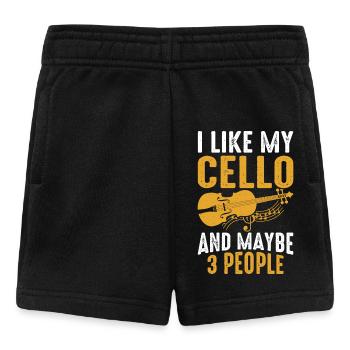 Cello Cellist - Baby Shorts - Schwarz - Vorne