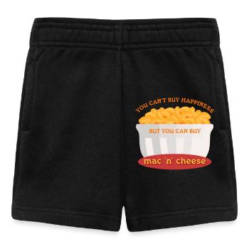 Makkaroni mit Käse Mac and Cheese Geschenk - Baby Shorts - Schwarz - Vorne