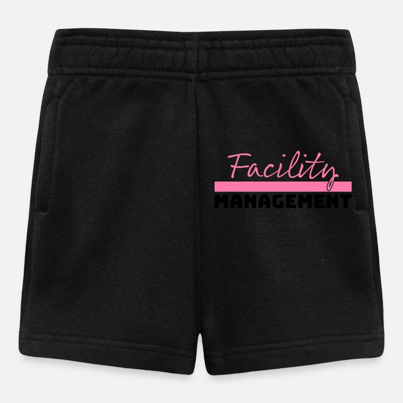 Tshirt Facility Management rose noir - Short Bébé - noir