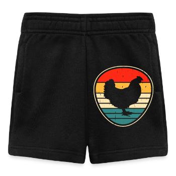 Chickens Chicken - Baby Shorts - black - Front