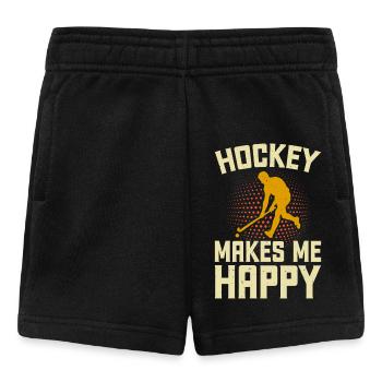 Hockey Eishockey Ice Hockey - Baby Shorts - Schwarz - Vorne