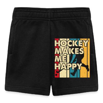 Hockey Eishockey Ice Hockey - Baby Shorts - Schwarz - Vorne