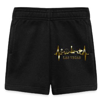 Las Vegas Skyline Heartbeat Nevada USA Heart Love - Baby Shorts - black - Front