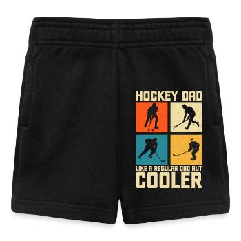 Hockey Eishockey Papa Vater Vatertag - Baby Shorts - Schwarz - Vorne