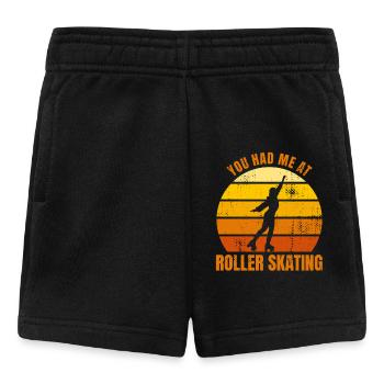 Roller skating - Baby Shorts - black - Front