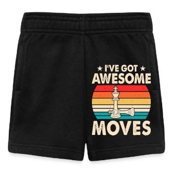 Schach - Baby Shorts - Schwarz - Vorne