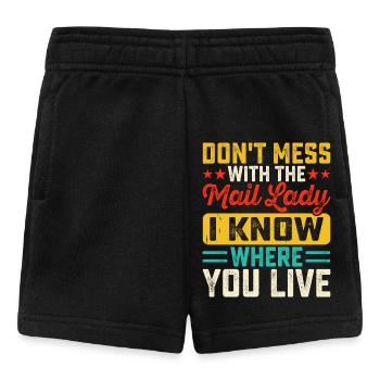 Briefträger Postbote - Baby Shorts - Schwarz - Vorne