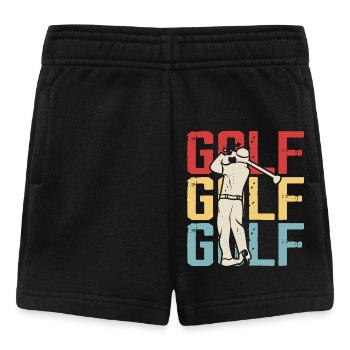 Golf Golfer - Baby Shorts - Schwarz - Vorne
