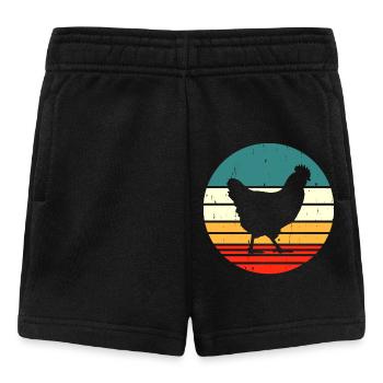 Chickens Chicken - Baby Shorts - black - Front