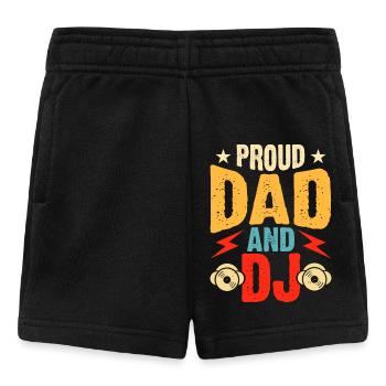 Dj Papa Fête des pères - Short Bébé - noir - Devant