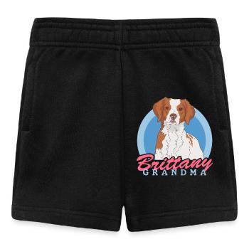 Brittany Granny Spaniel Breton Chien d’arrêt Cadeau - Short Bébé - noir - Devant