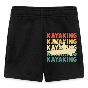 Kajak Kajakfahrer Kajaker - Baby Shorts - Schwarz - Vorne