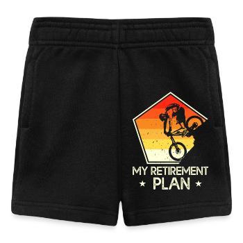 Fahrrad Radfahren Rentner Rente - Baby Shorts - Schwarz - Vorne
