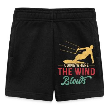 Kitesurf Kitesurfer Kiteboard - Baby Shorts - black - Front