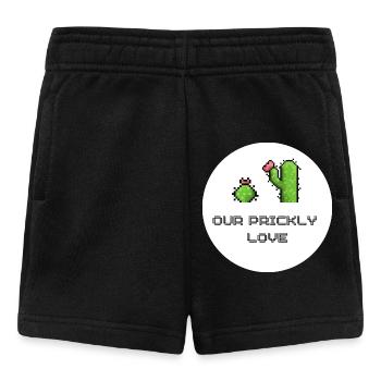 Unsere Stachelige Liebe Pixelkunst - Baby Shorts - Schwarz - Vorne