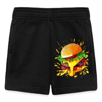 Burgers au fromage supplémentaire Cheeseburgers - Short Bébé - noir - Devant