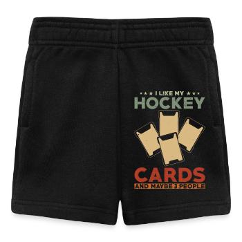 Hockey Sammelkarten Sammler - Baby Shorts - Schwarz - Vorne