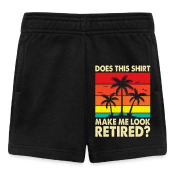 Rentner Rente - Baby Shorts - Schwarz - Vorne