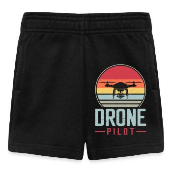 Drohne - Baby Shorts - Schwarz - Vorne