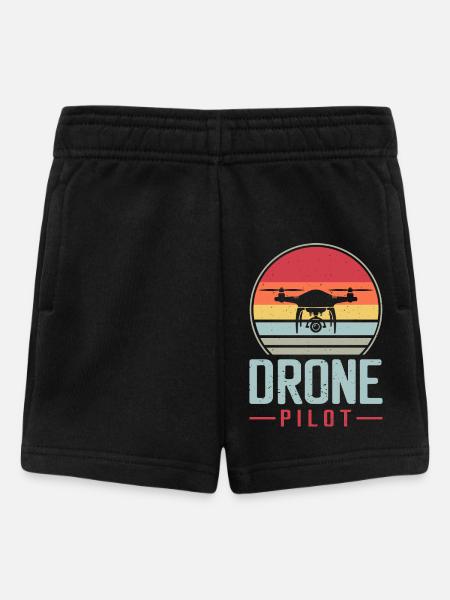 Drone - Baby shorts - zwart