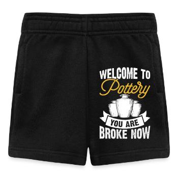 Töpfern Töpferei Töpfer - Baby Shorts - Schwarz - Vorne